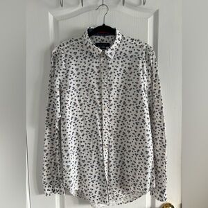 Zara mens floral dress shirt